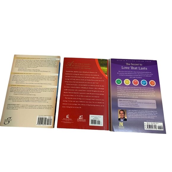 Christian Marriage Book Lot 3x Love Languages Rekindling Romance Sex & Marriage - Picture 3 of 6